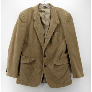 Jordache Blazer 44 L Corduroy Jacket Field Western Outdoor Safari 90s